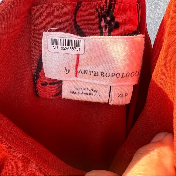 Anthropologie Ruffled V neck slip dress XLP Sundress, resort, wedding guest - Picture 12 of 12